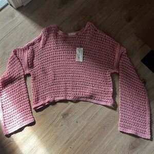 New In Pink Knit Women's Top